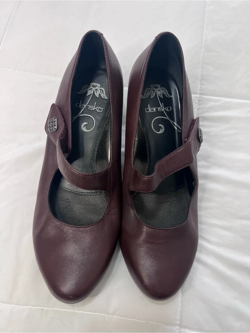 Dansko Mary Jane Comfort Pumps Leather vintage heels shoes size 39